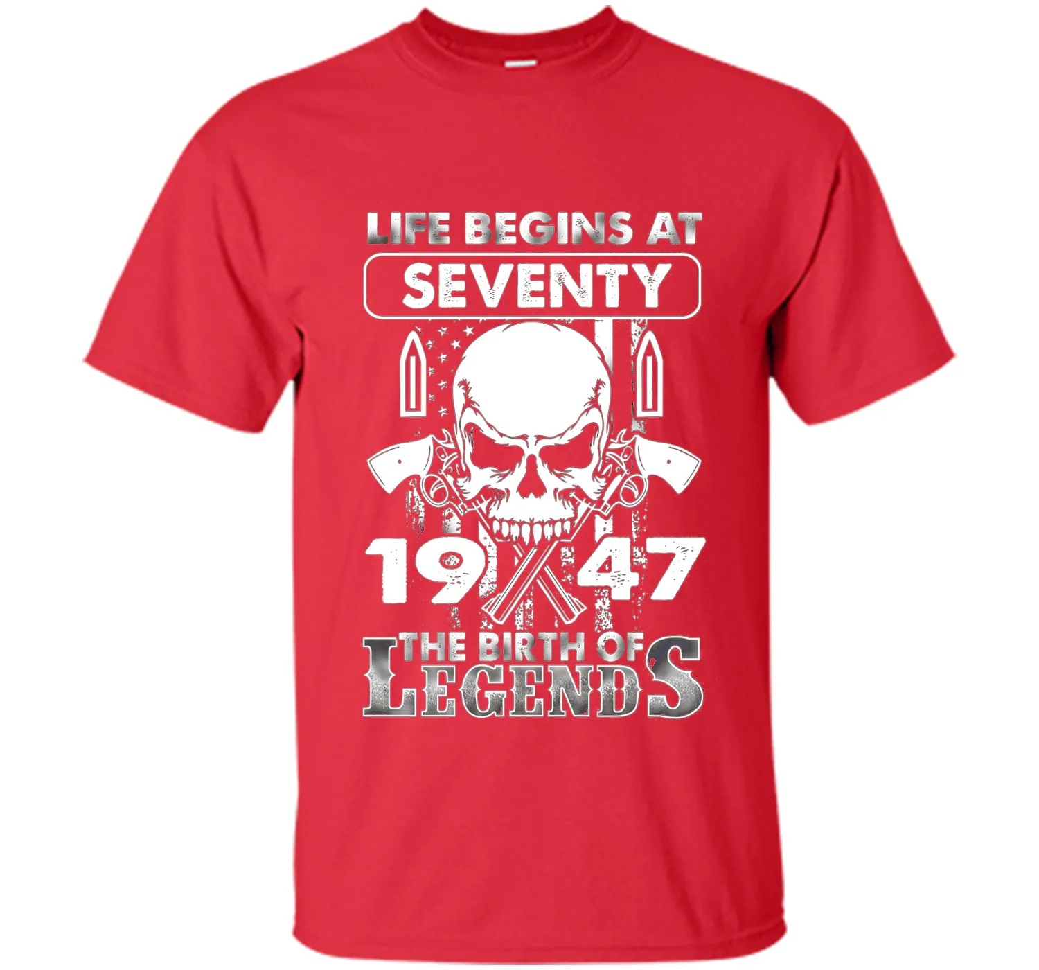 70th Birthday Gifts 1947 The Birth Of Legends T-Shirt t-shirt