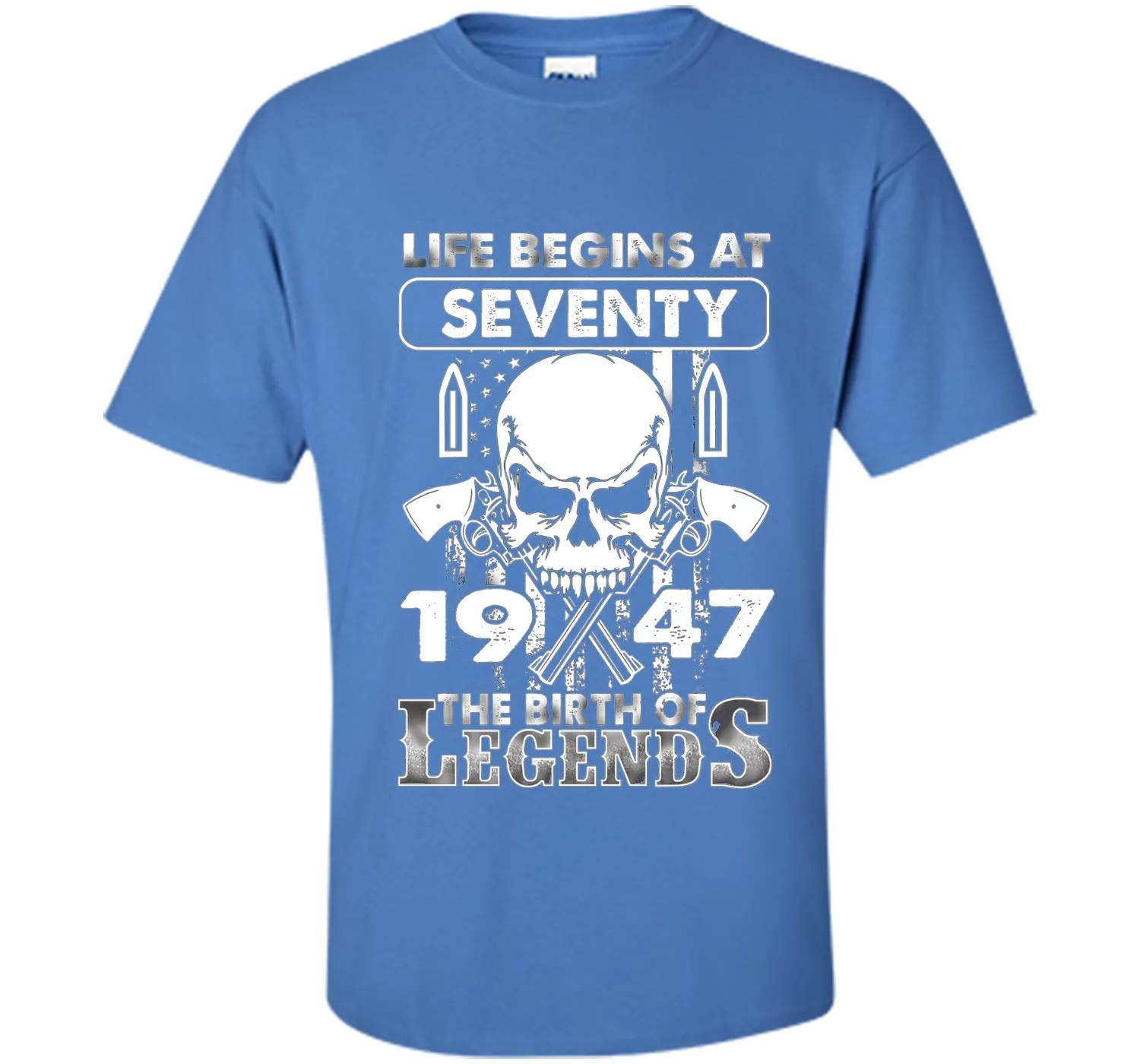 70th Birthday Gifts 1947 The Birth Of Legends T-Shirt t-shirt