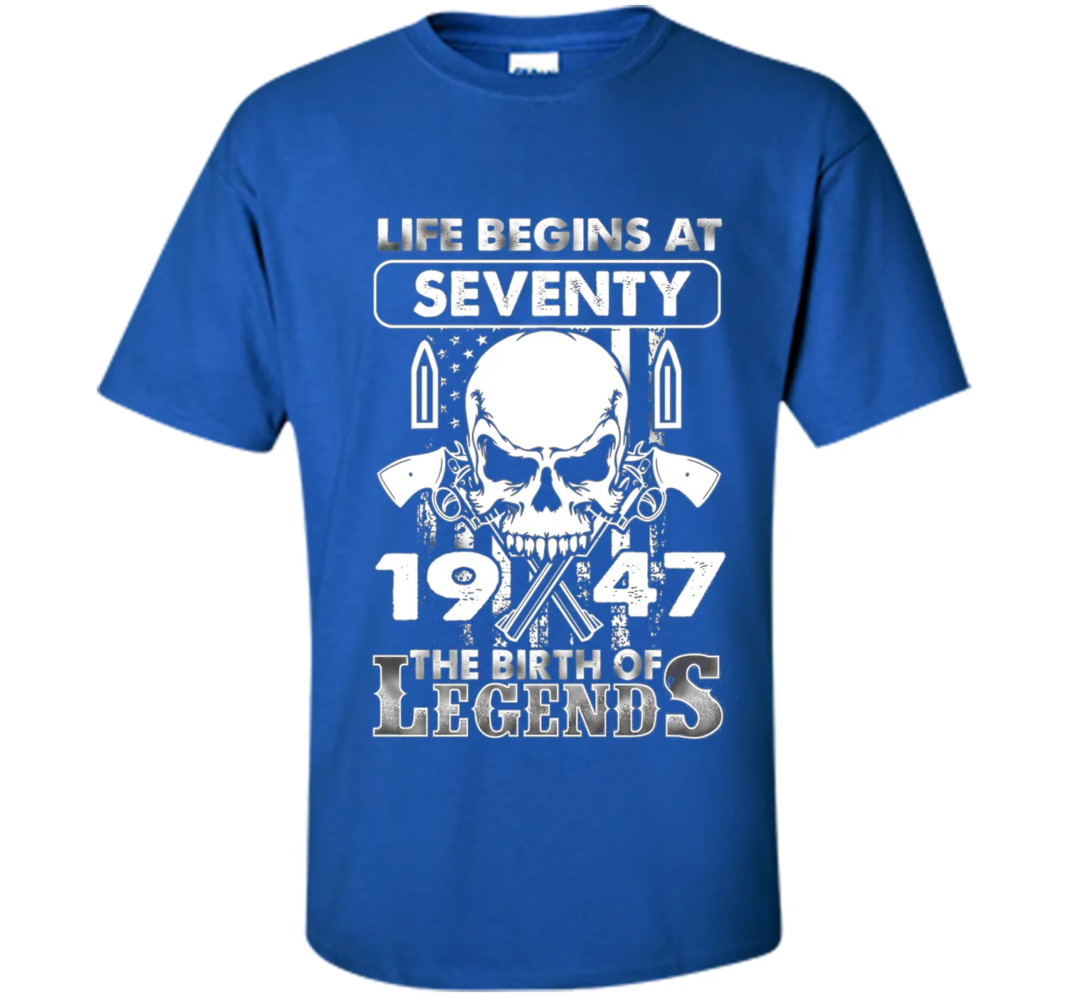 70th Birthday Gifts 1947 The Birth Of Legends T-Shirt t-shirt