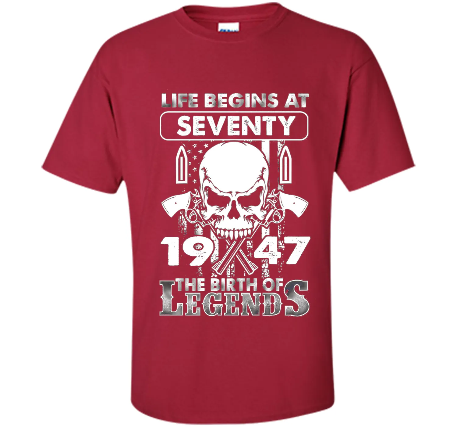 70th Birthday Gifts 1947 The Birth Of Legends T-Shirt t-shirt
