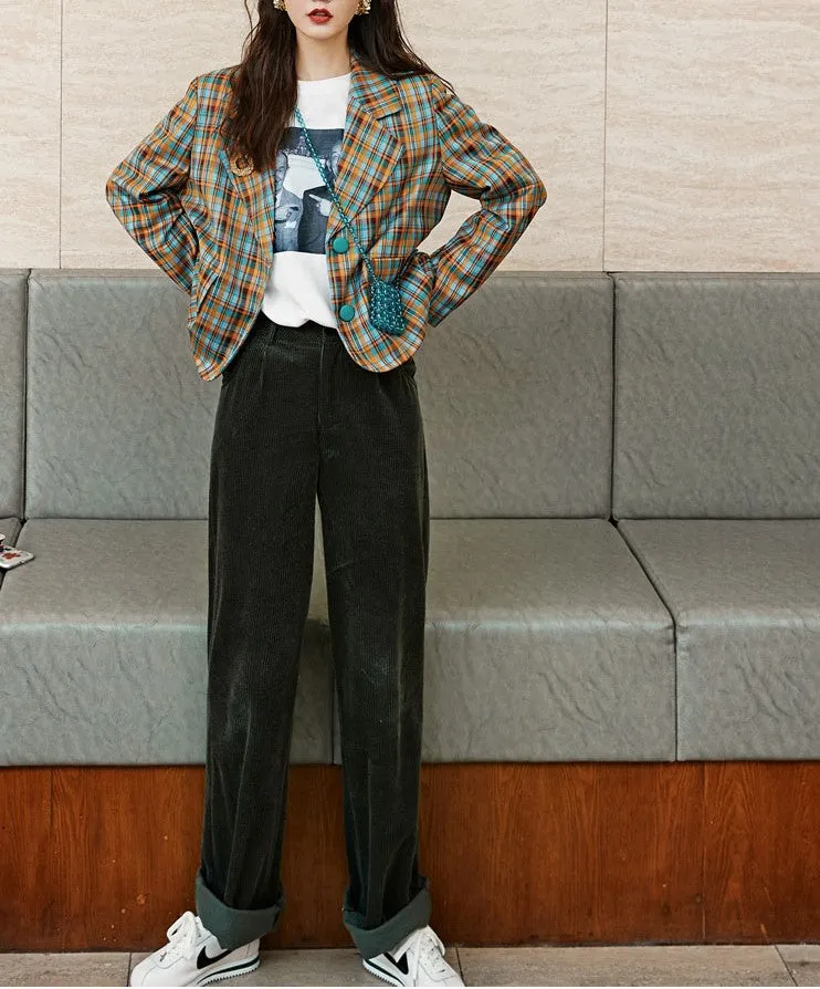 8GIRLS RELAXED CHECK BLAZER IN CHECK