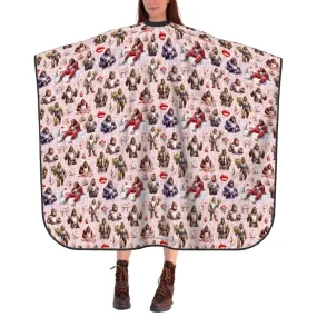 Adult Hair Cutting Cape - 19 Bigfoot / Sasquatch Designs - Valentine, St Patrick, Christmas, cowboy