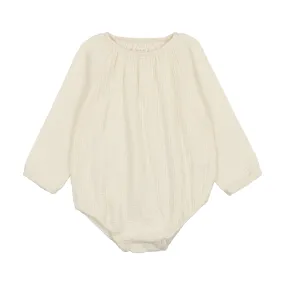 Analogie Gauze Dot Romper - Pink