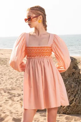 Arabella Embroidered Babydoll Dress