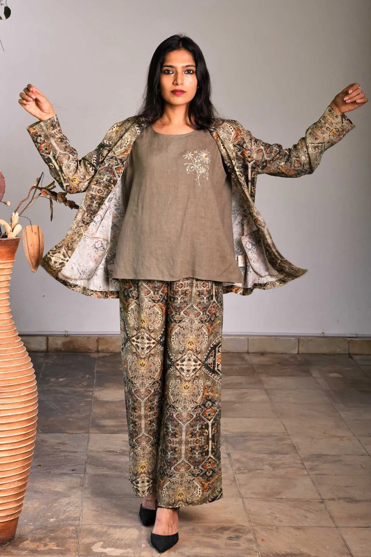 Aztec Printed Blazer