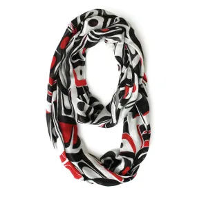 Bamboo Circle Scarf - Thunderbird