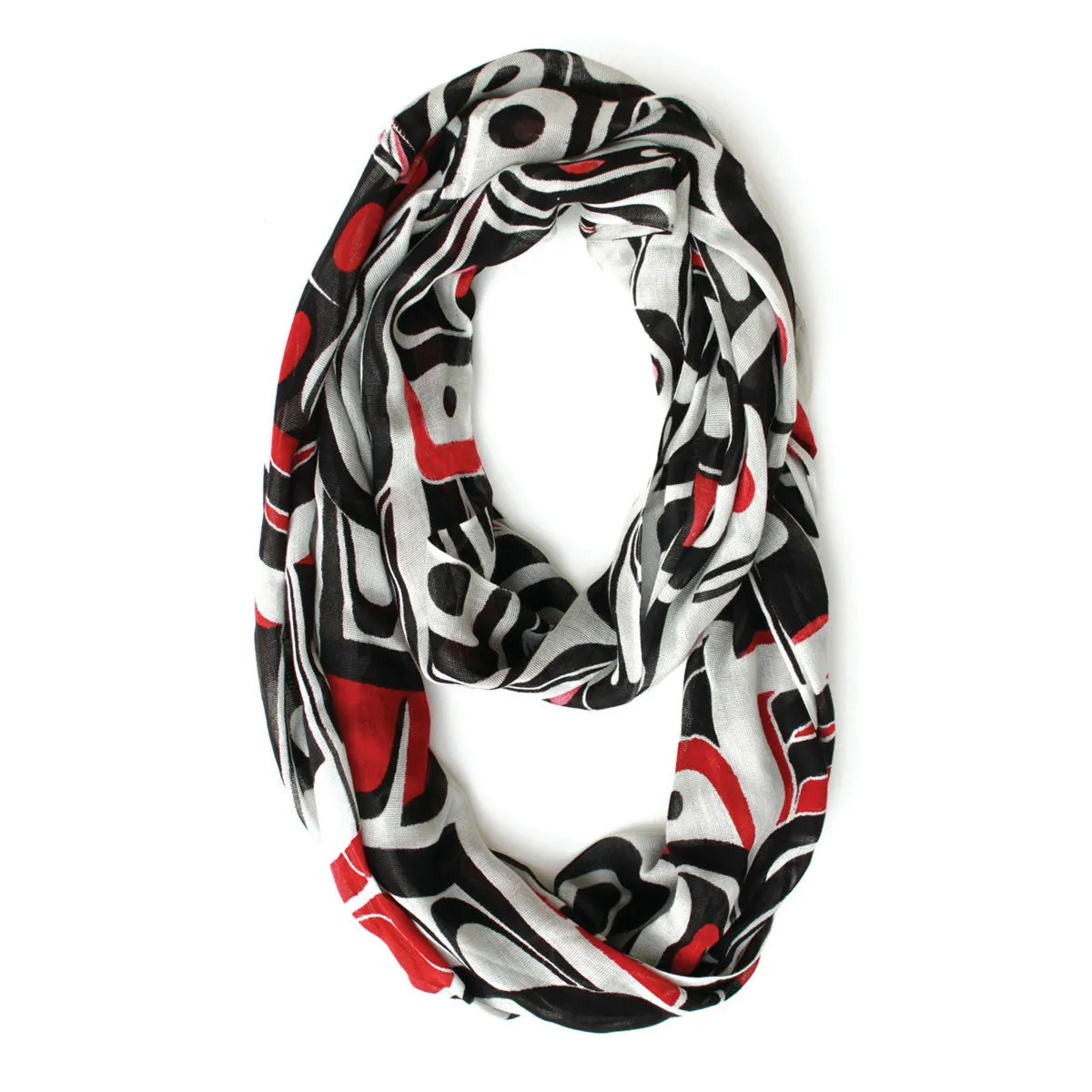 Bamboo Circle Scarf - Thunderbird