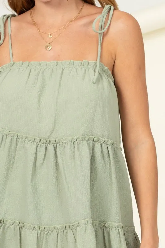 Better Days Tiered Mini Dress