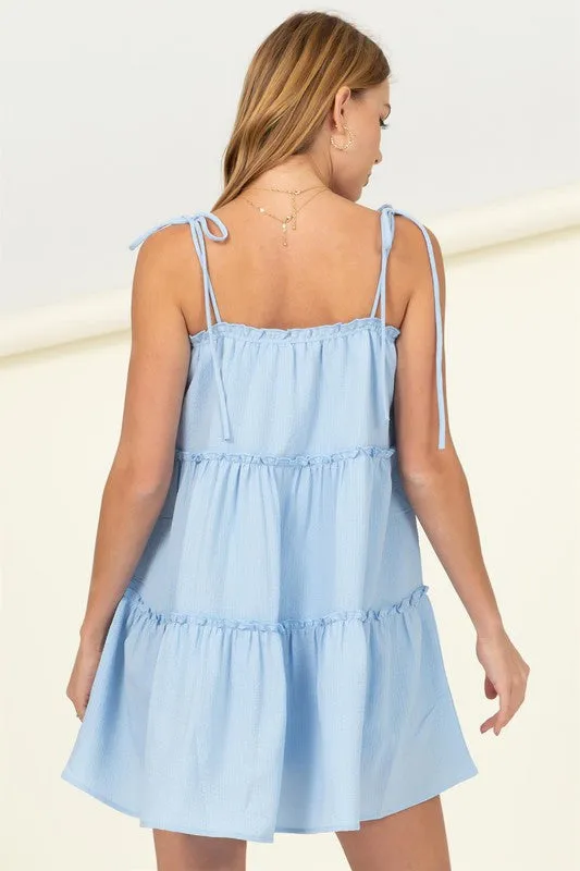 Better Days Tiered Mini Dress
