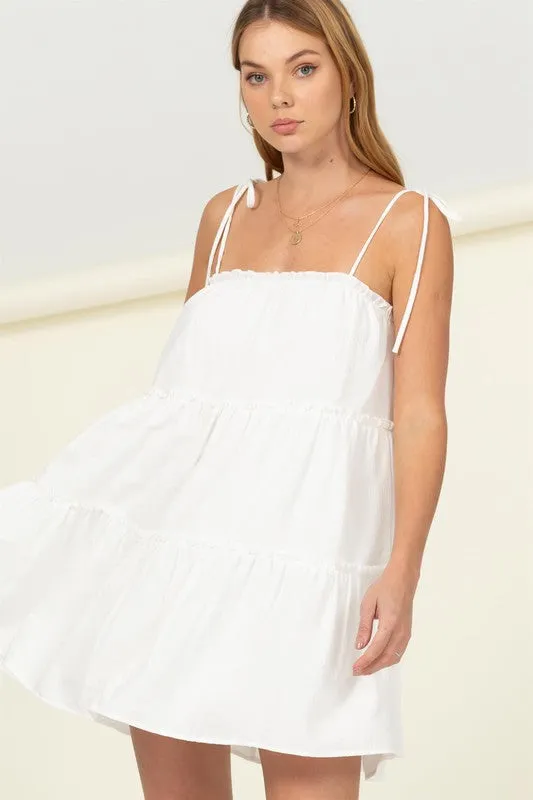 Better Days Tiered Mini Dress