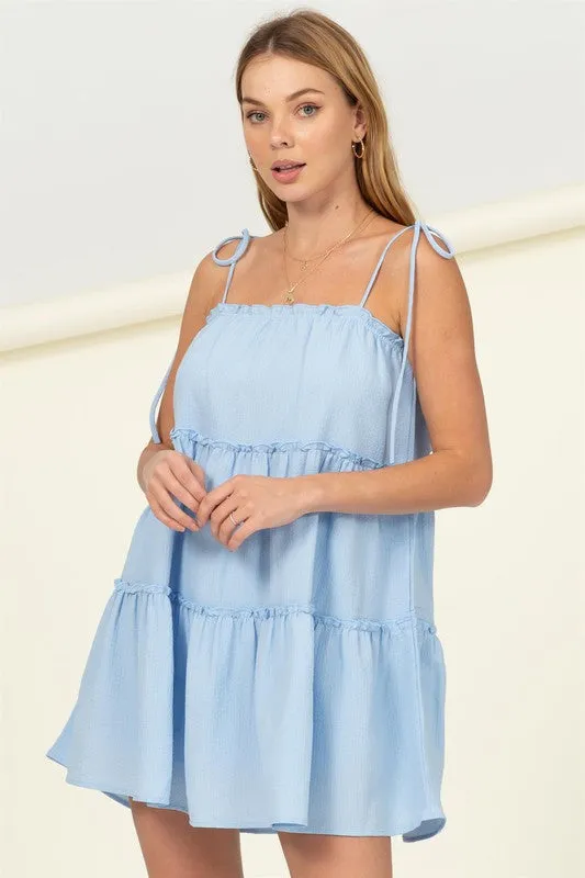 Better Days Tiered Mini Dress
