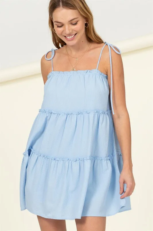 Better Days Tiered Mini Dress