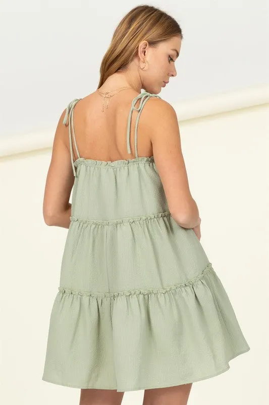 Better Days Tiered Mini Dress