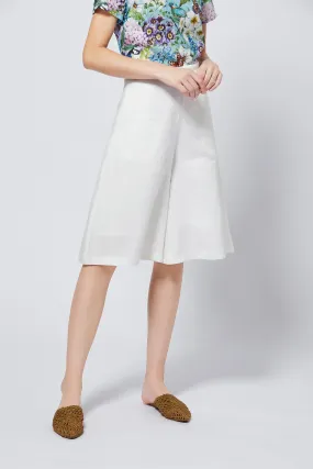 Blanc Wide leg Culottes