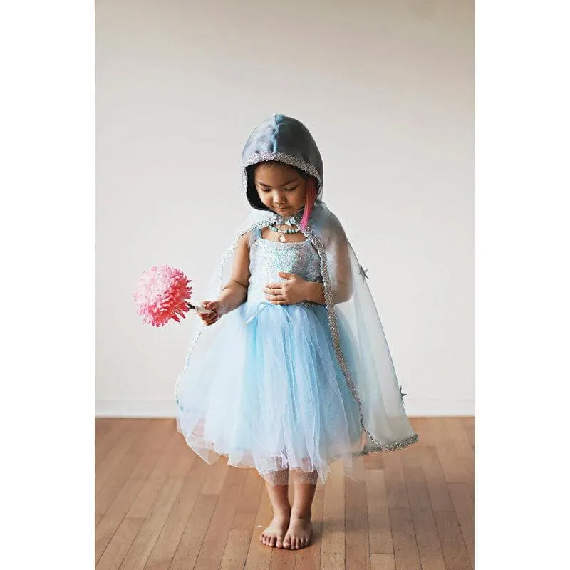 Blue & Silver Snow Queen Cape