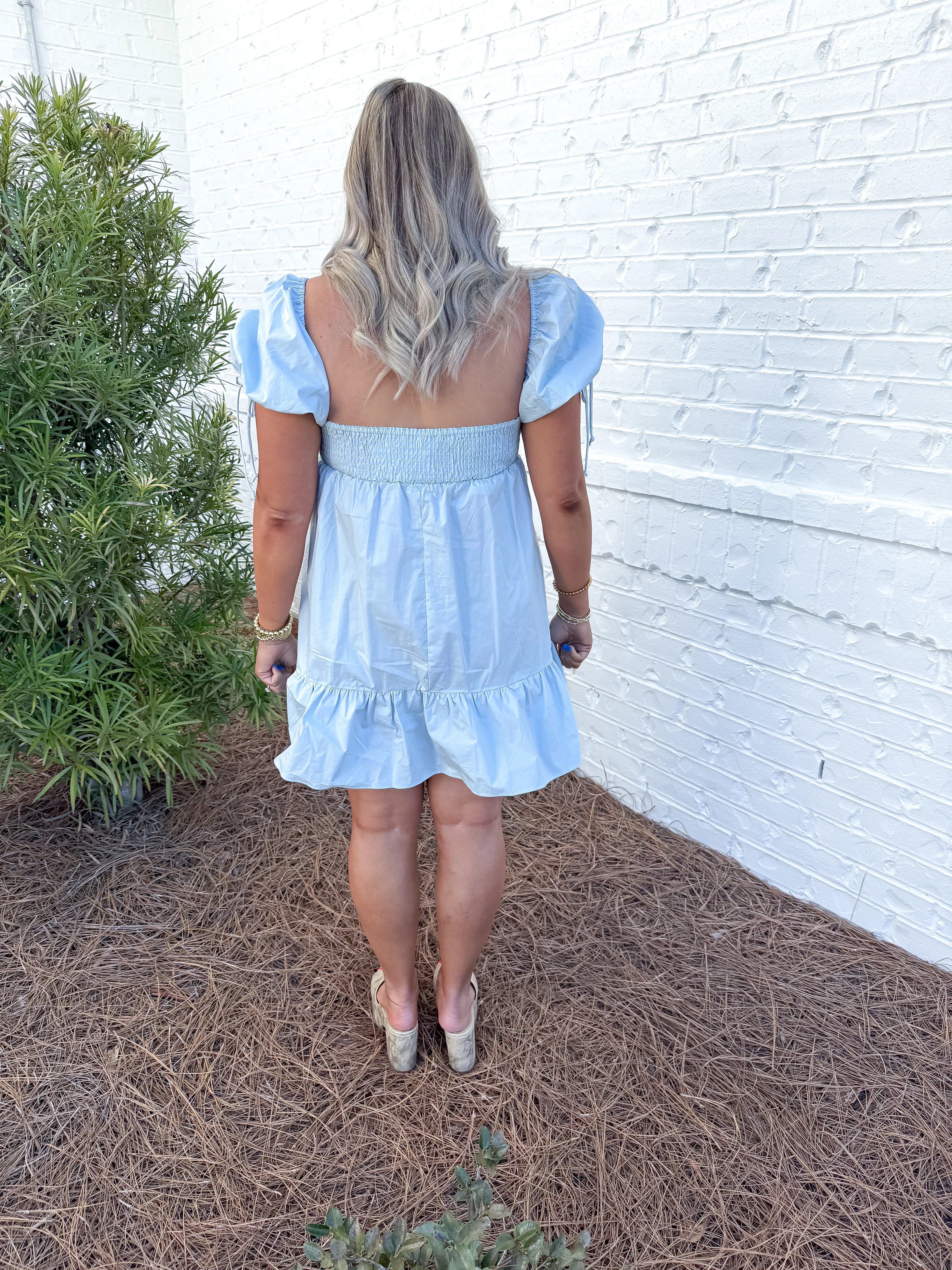 Blue Babydoll Dress