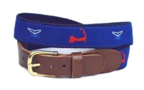 Boy's Preppy Ribbon Belt Cape Cod on Royal  | Designs by Lillie