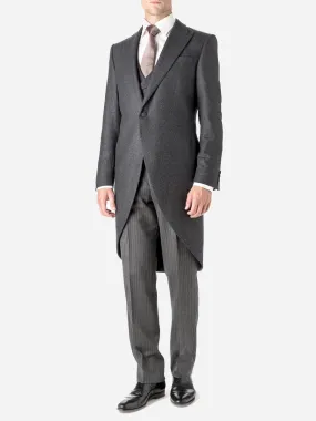 Charcoal Shaftesbury Cashmere Wool Morning Coat