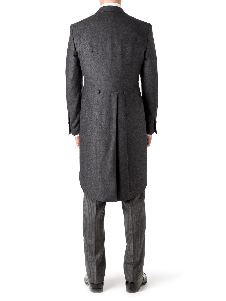 Charcoal Shaftesbury Cashmere Wool Morning Coat