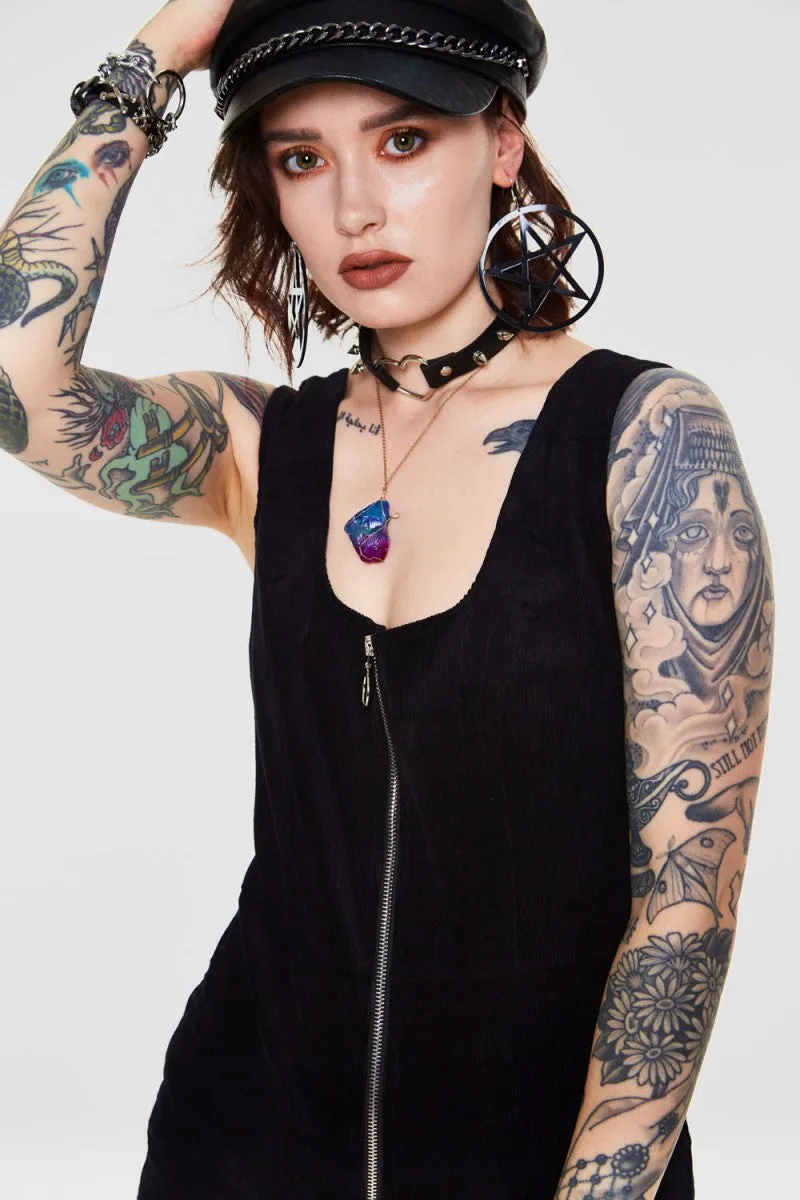 Cord Progression Flare Jumpsuit