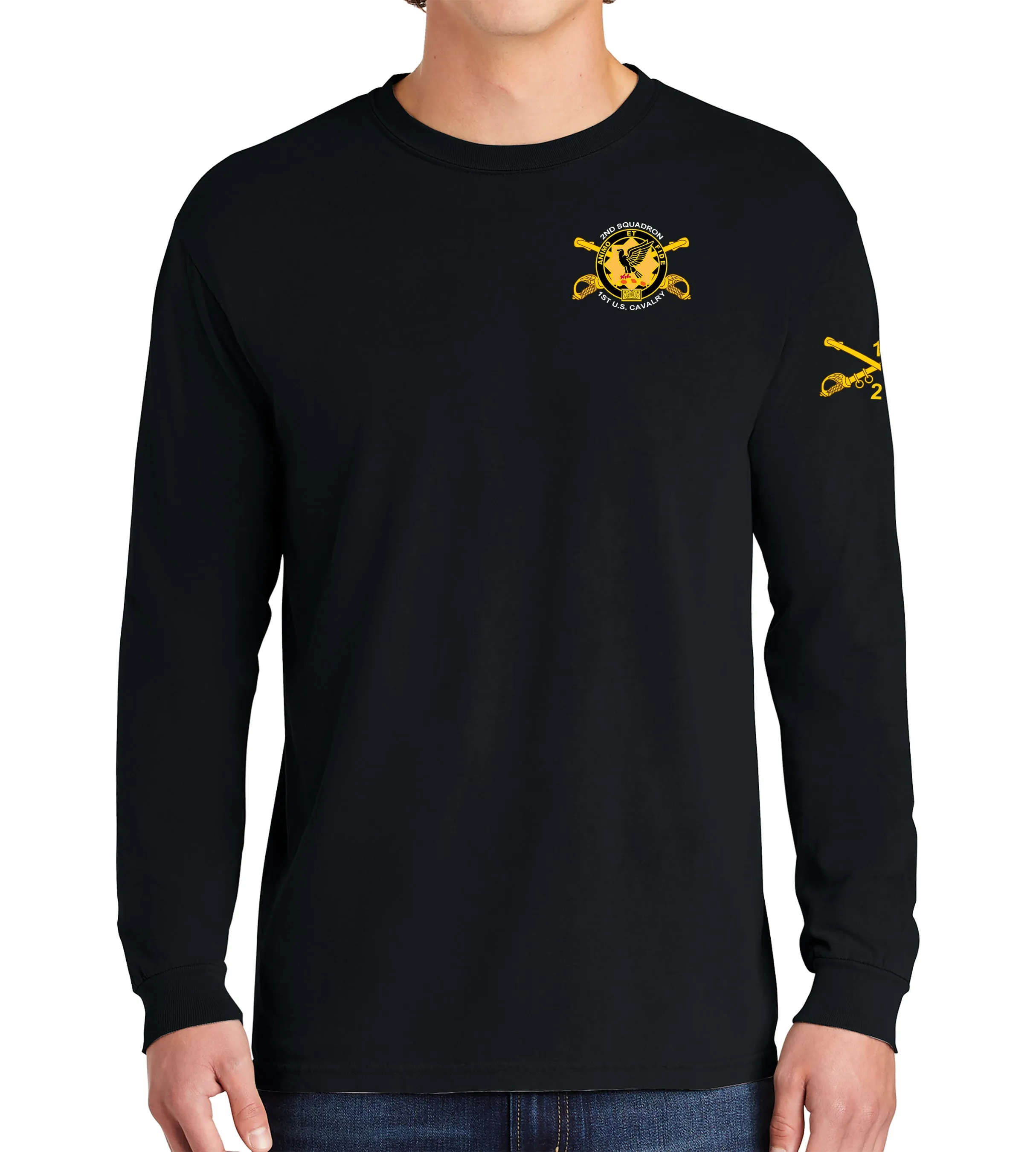Darkhorse Long Sleeve 50-50 Blend Unisex Shirt. This shirt IS approved for PT