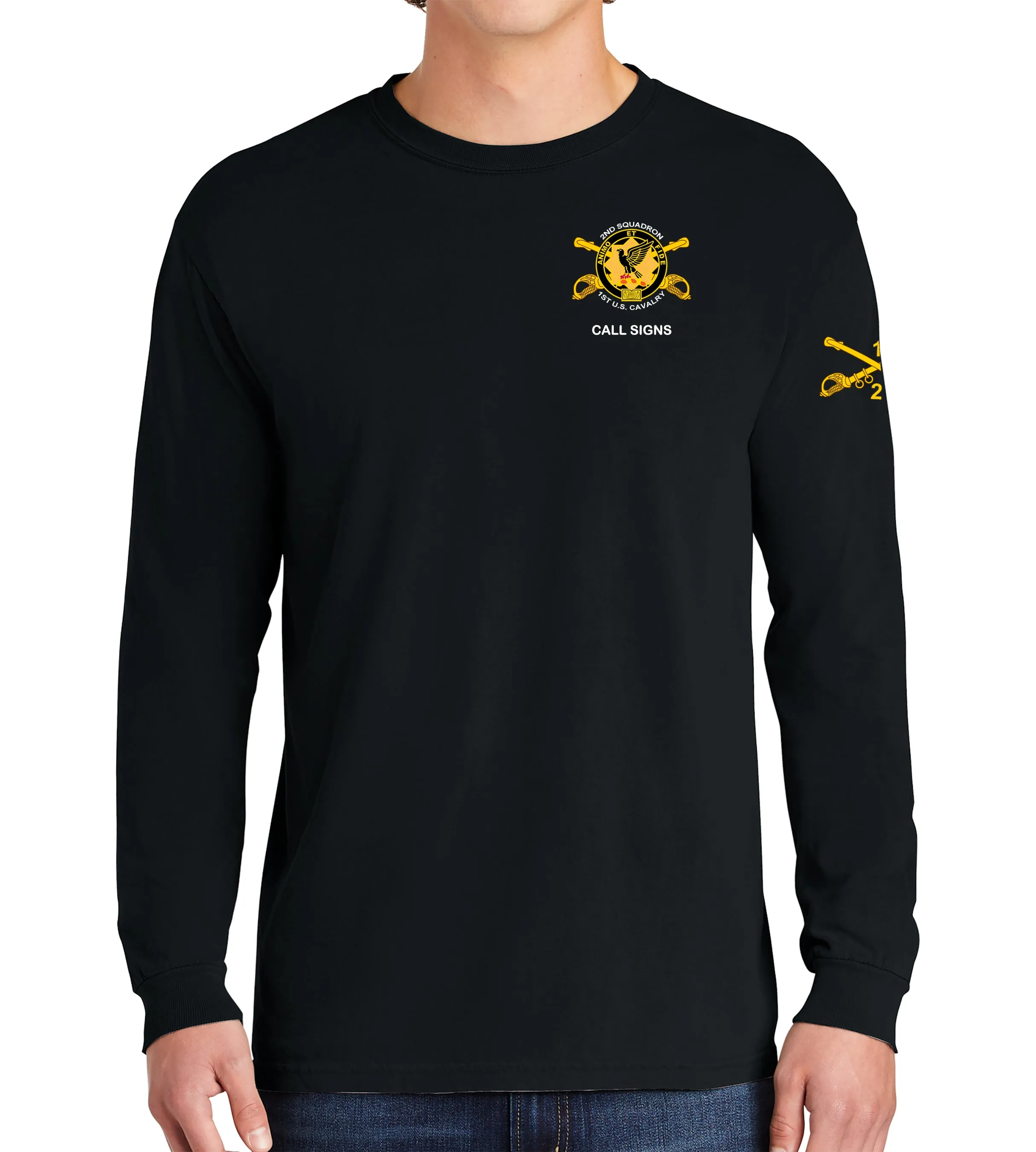 Darkhorse Long Sleeve 50-50 Blend Unisex Shirt. This shirt IS approved for PT