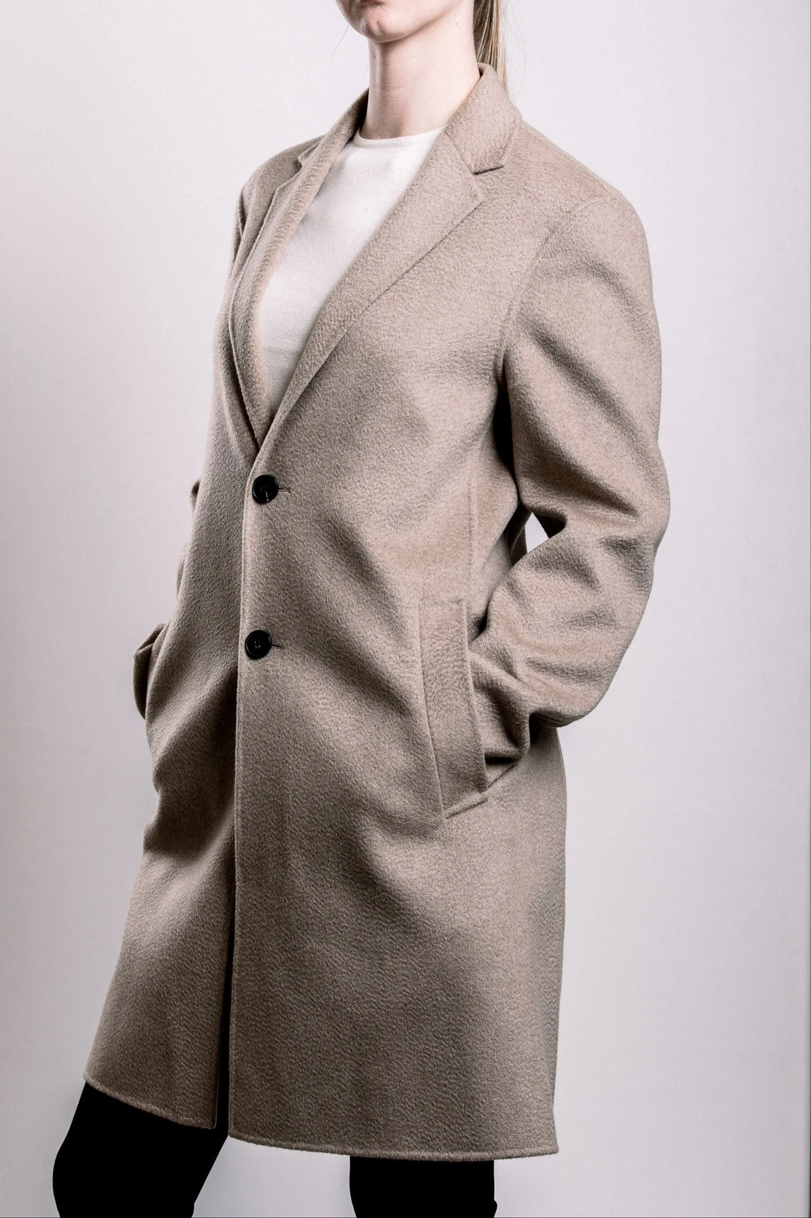 Demi-Couture Oversized Coat - Brown Melange