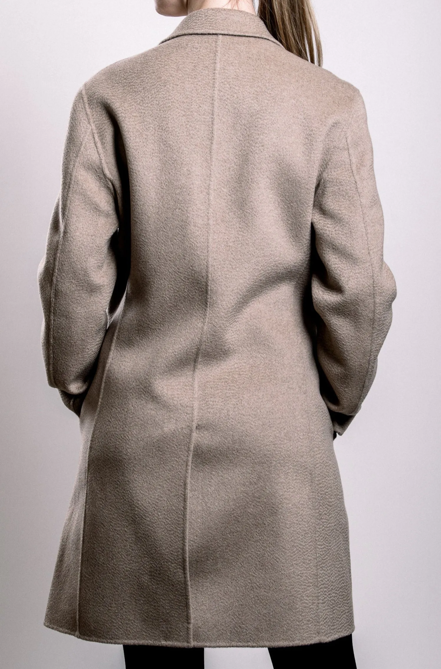 Demi-Couture Oversized Coat - Brown Melange