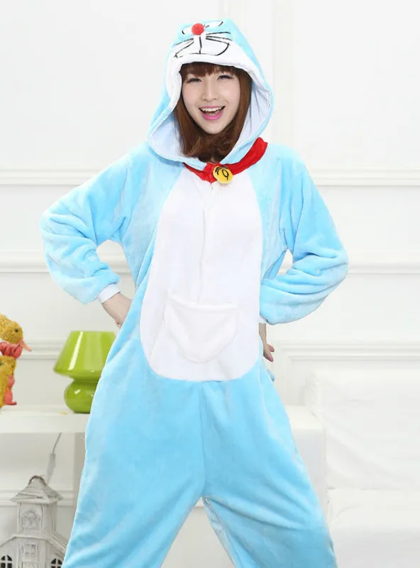 Doraemon Costume Pajamas Sleepwear Onesie