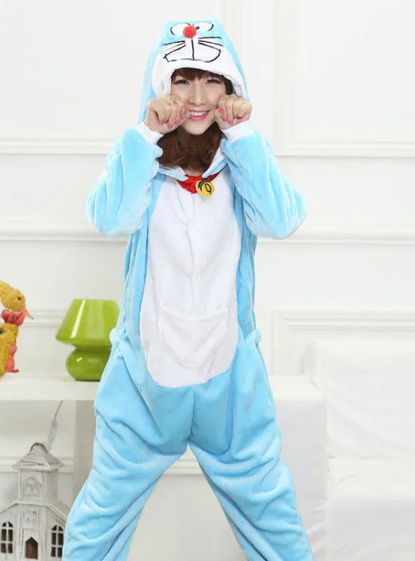 Doraemon Costume Pajamas Sleepwear Onesie