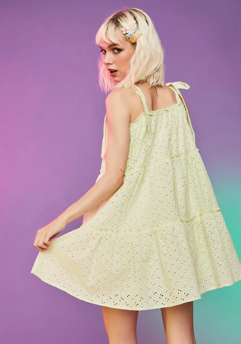 Dude Gimme Some Sugar Eyelet Babydoll Dress