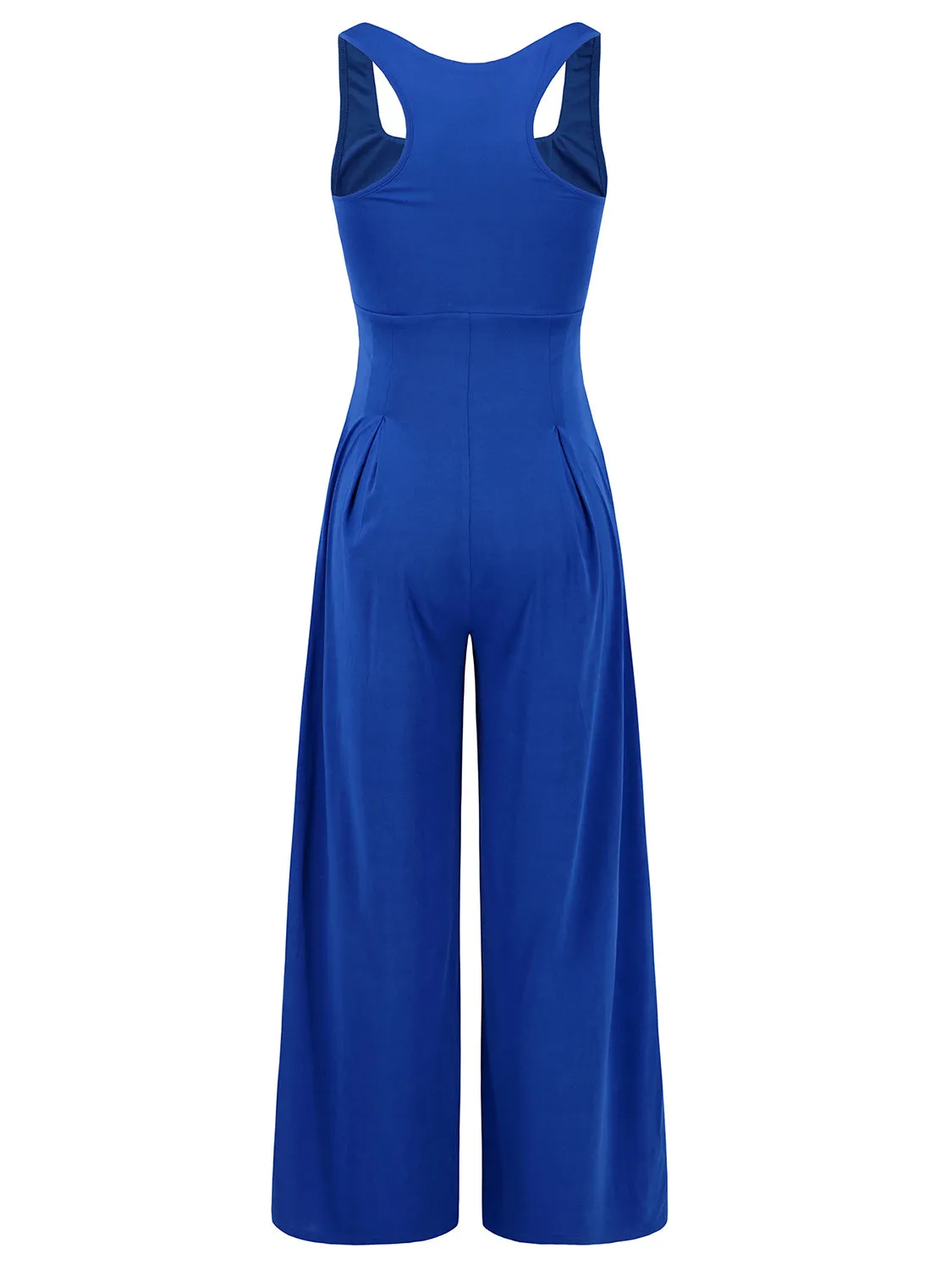 Elegant Square Neck Wide Strap Jumpsuit