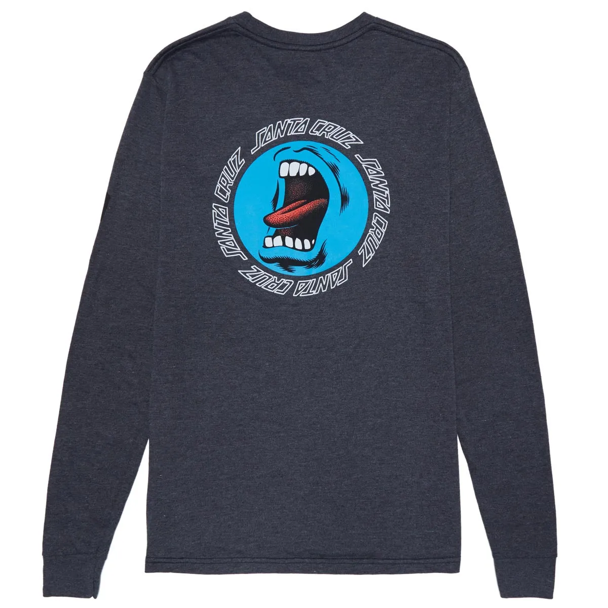 Etnies x Santa Cruz Screaming Hand Long Sleeve T-Shirt - Charcoal/Heather