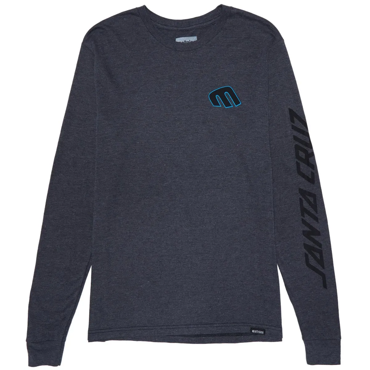 Etnies x Santa Cruz Screaming Hand Long Sleeve T-Shirt - Charcoal/Heather