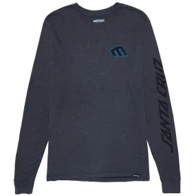 Etnies x Santa Cruz Screaming Hand Long Sleeve T-Shirt - Charcoal/Heather