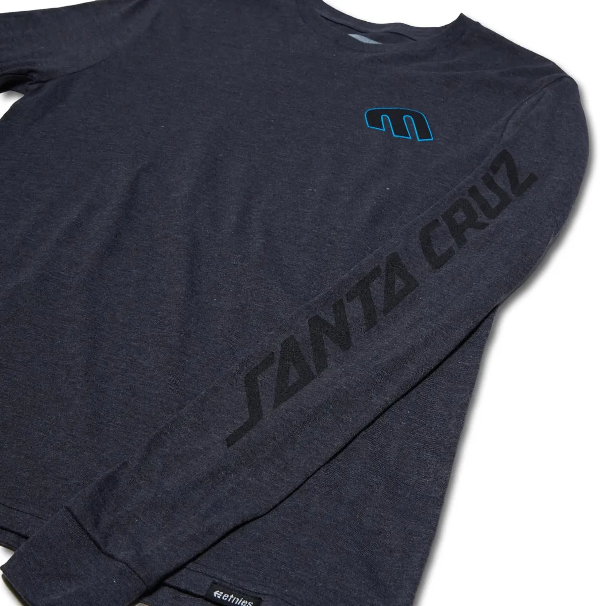 Etnies x Santa Cruz Screaming Hand Long Sleeve T-Shirt - Charcoal/Heather