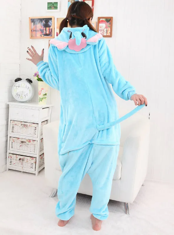 Flannel Cartoon Siamese Pajamas Elephant Animal