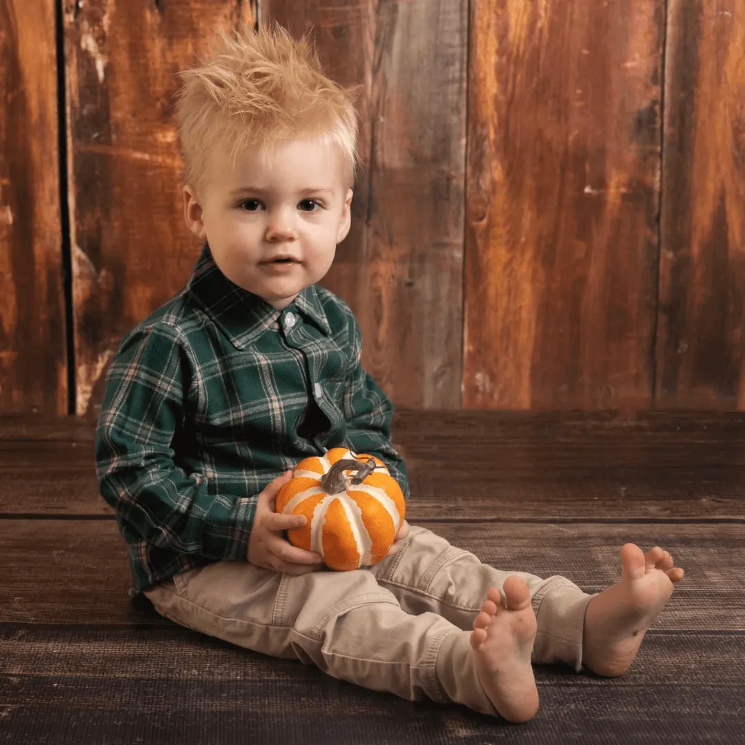 Forest Plaid Flannel Button-Down