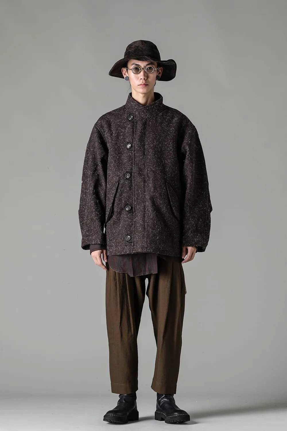 Funnel Neck Short Coat