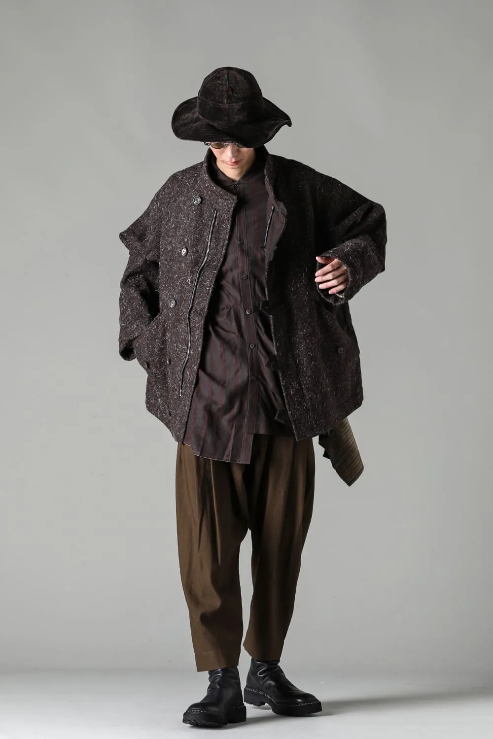 Funnel Neck Short Coat
