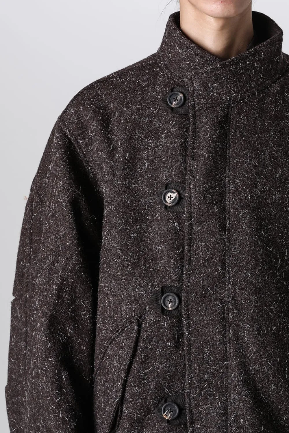 Funnel Neck Short Coat