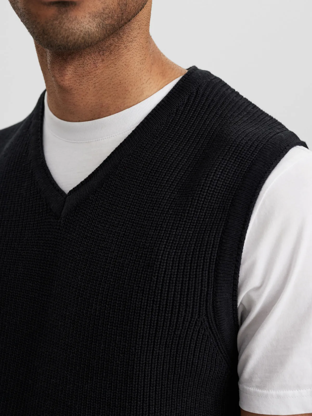 GABBA / Herren-Strick / Cape Vest Knit