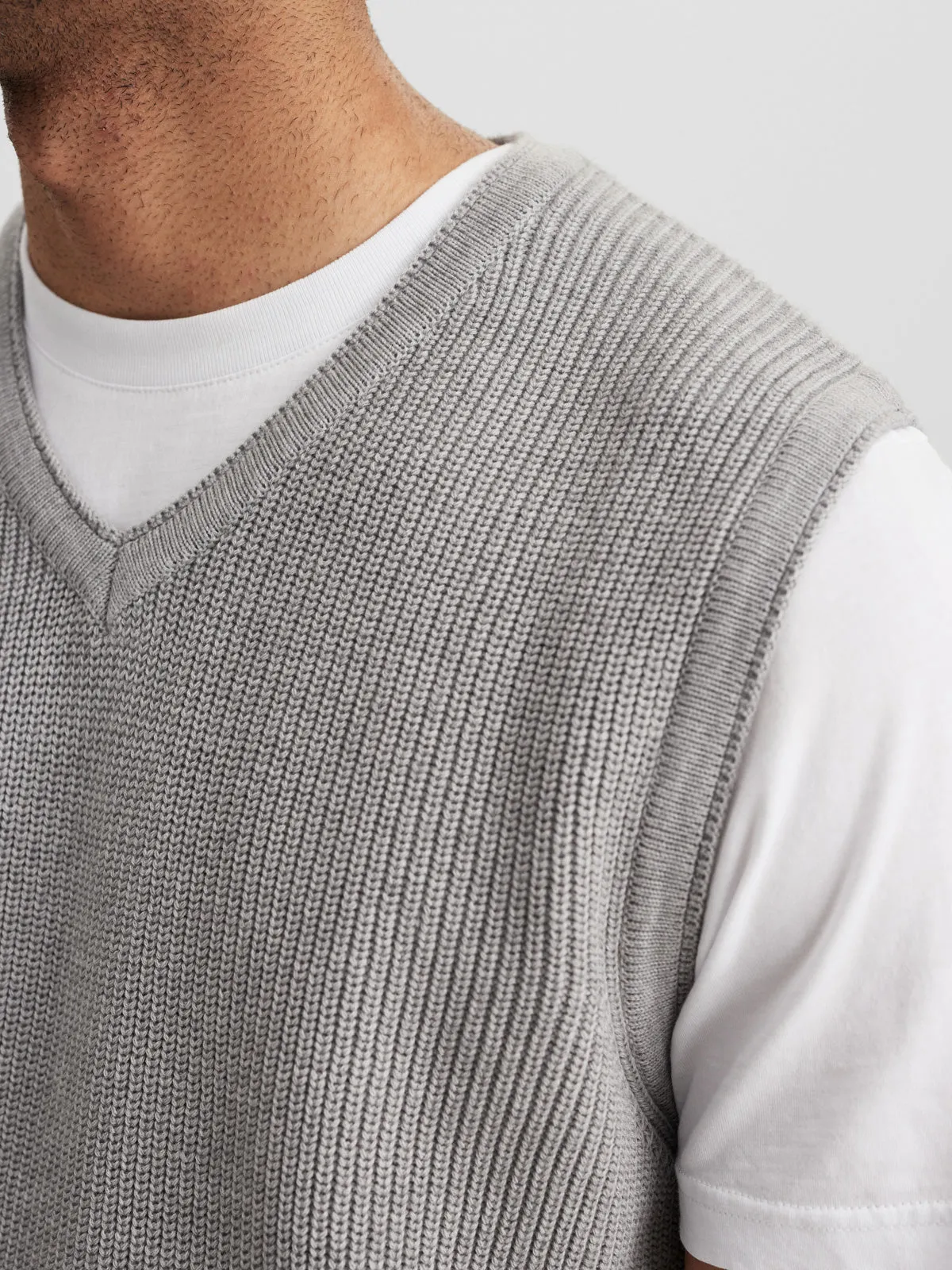 GABBA / Herren-Strick / Cape Vest Knit