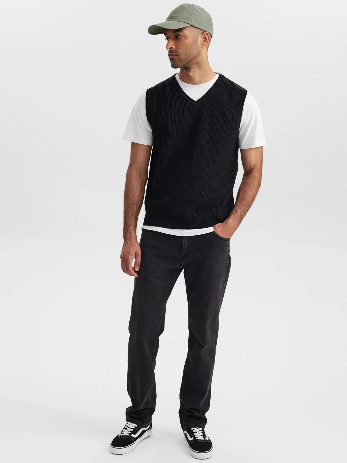 GABBA / Herren-Strick / Cape Vest Knit