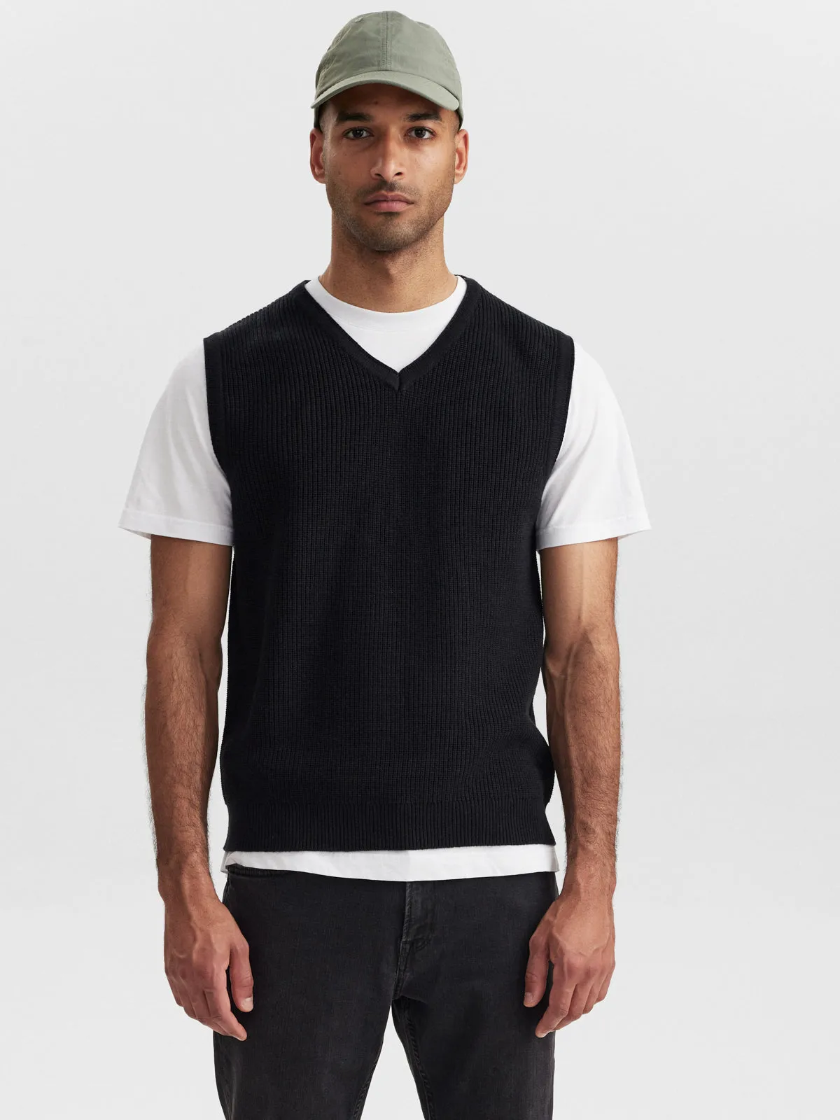 GABBA / Herren-Strick / Cape Vest Knit