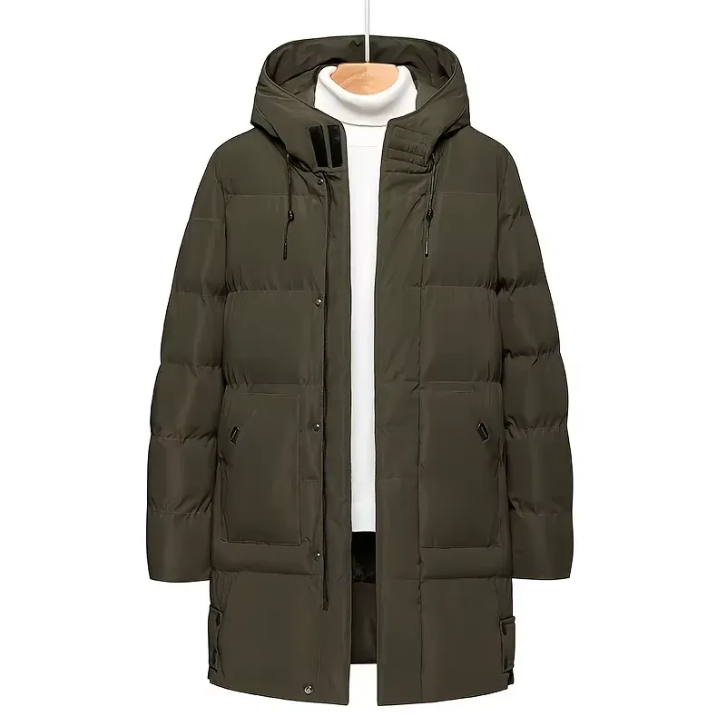 Grenvik - Puffer Jacket Heren Lang met Capuchon, Winddicht, Warm & Waterafstotend