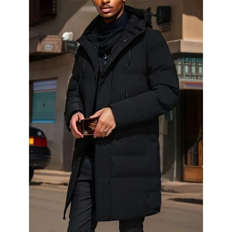 Grenvik - Puffer Jacket Heren Lang met Capuchon, Winddicht, Warm & Waterafstotend