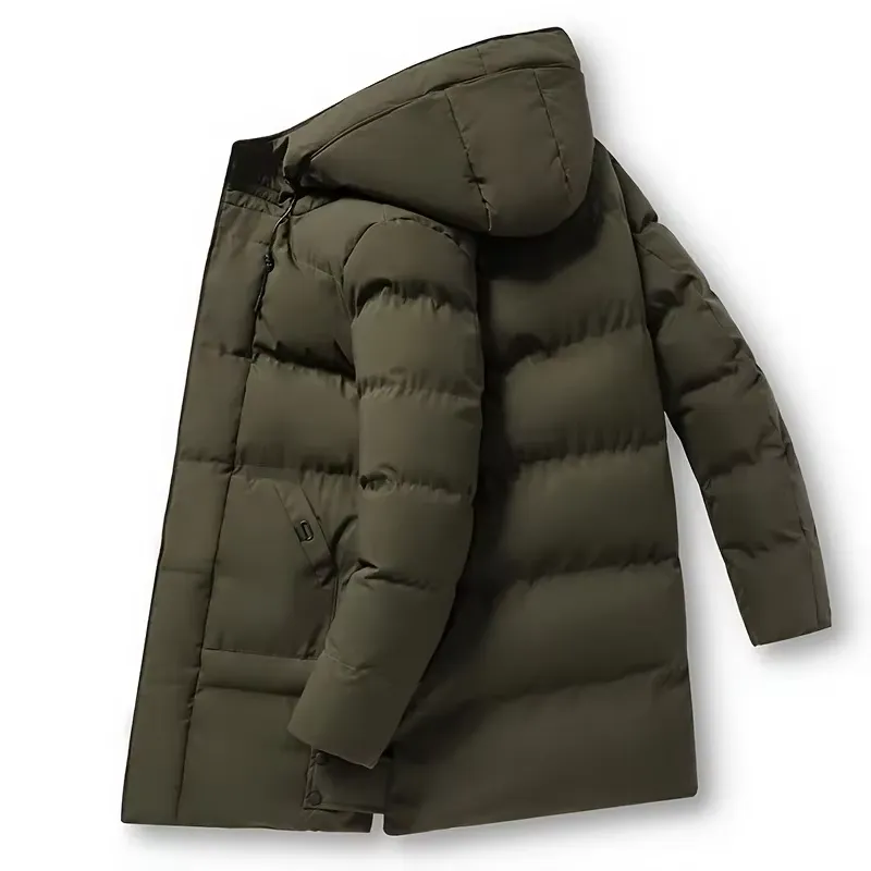 Grenvik - Puffer Jacket Heren Lang met Capuchon, Winddicht, Warm & Waterafstotend