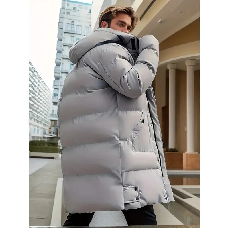 Grenvik - Puffer Jacket Heren Lang met Capuchon, Winddicht, Warm & Waterafstotend