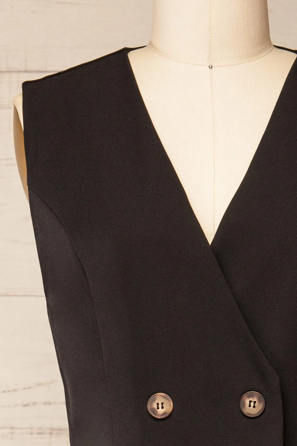 Irenne | Black Blazer Romper